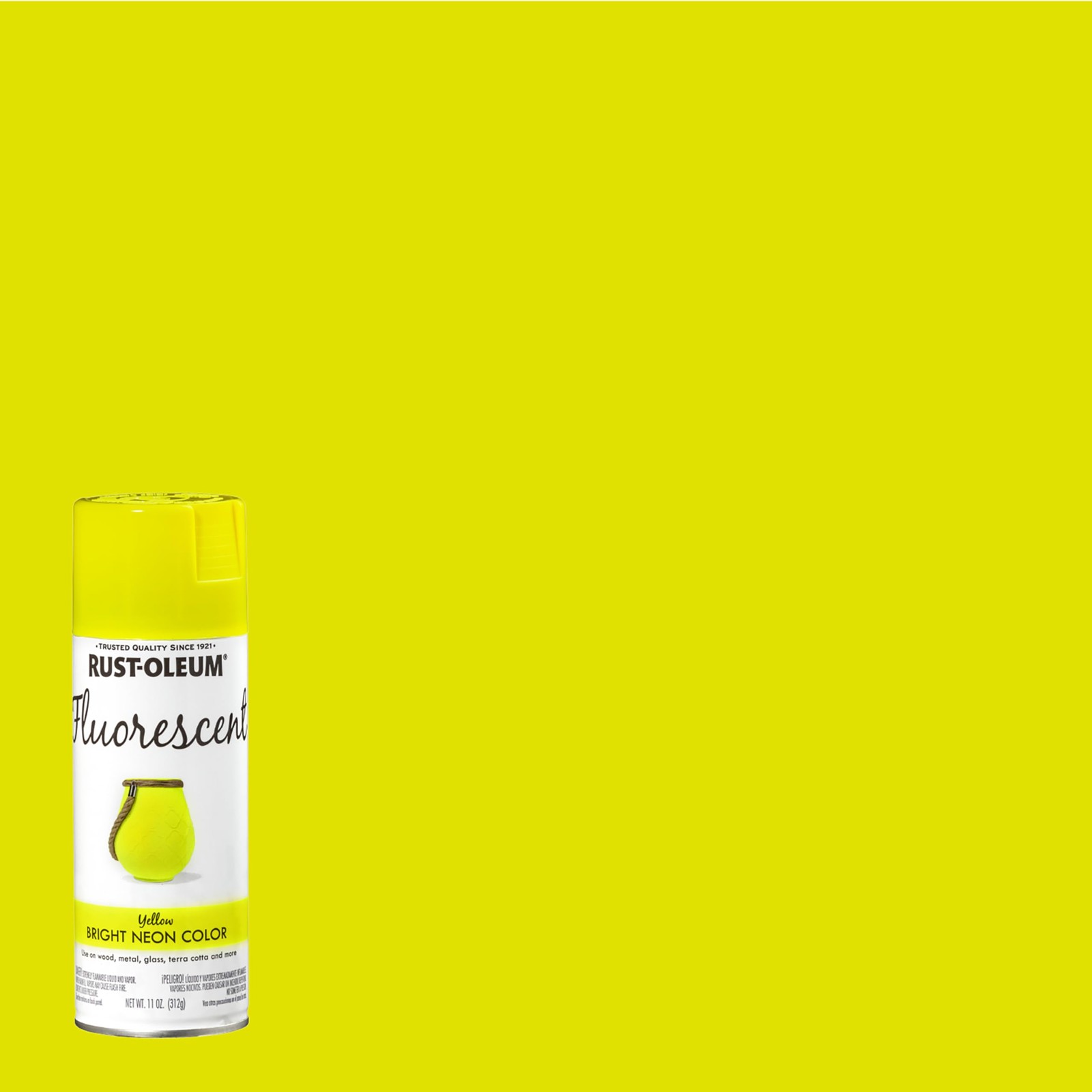Rust-Oleum 342571 Specialty Fluorescent 11 oz (Pack of 1), Yellow