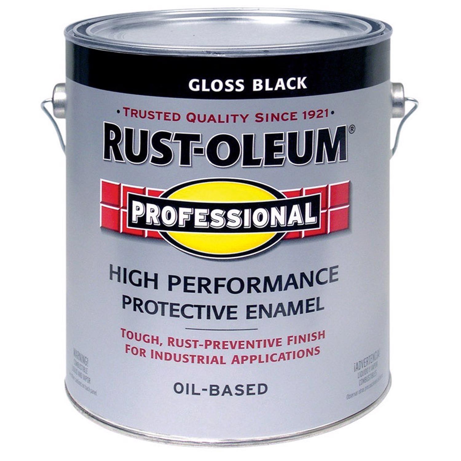 Rust-Oleum 242253 High Performance Gloss Black VOC Enamel 1 gal. (Pack of 2)
