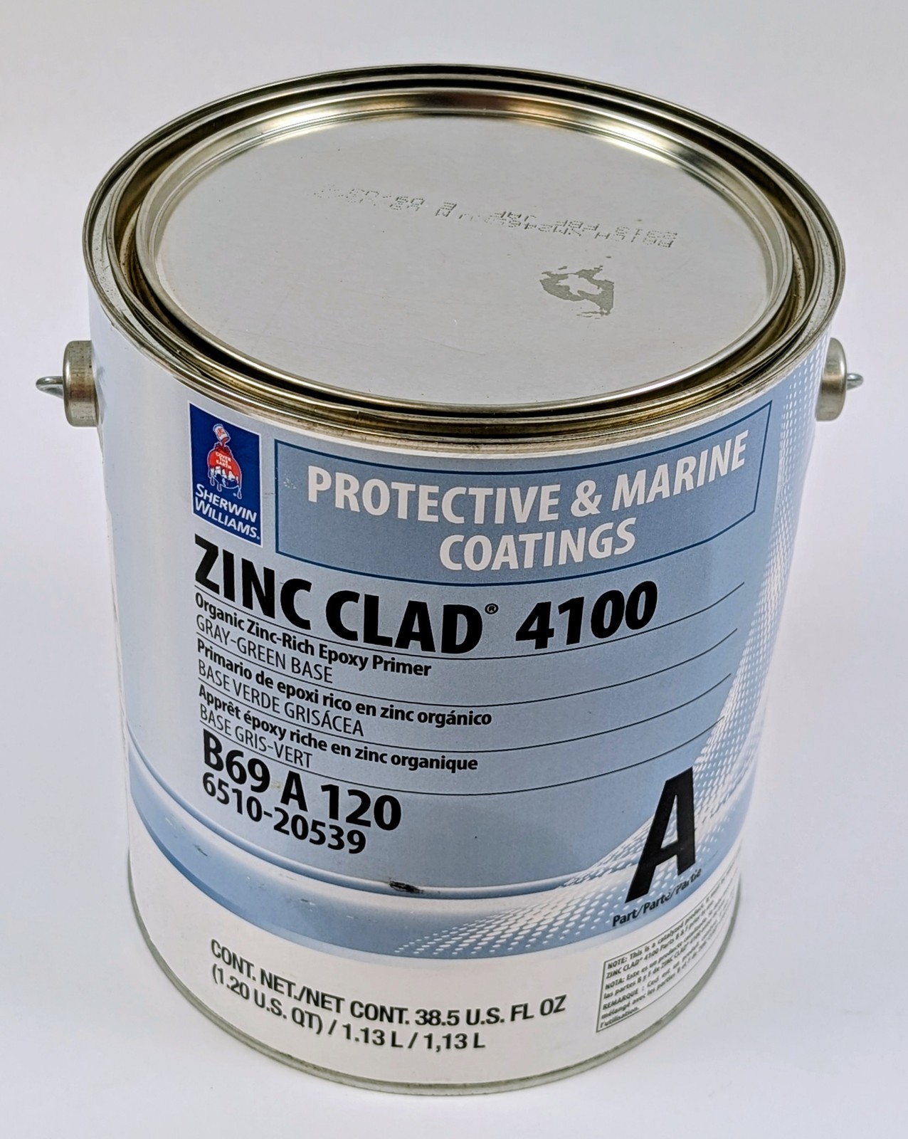 Sherwin Williams Zinc Clad 4100 Epoxy Primer Part A 1.13L