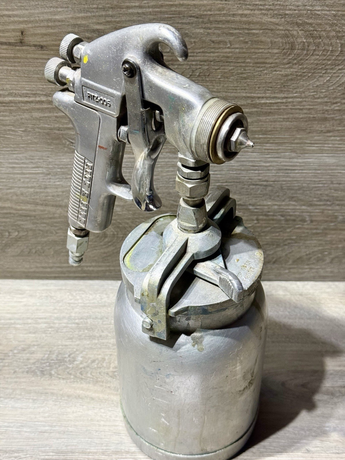 Fitz & Fitz Model 006 Spray Gun with Nozzle & Canister Vintage Paint