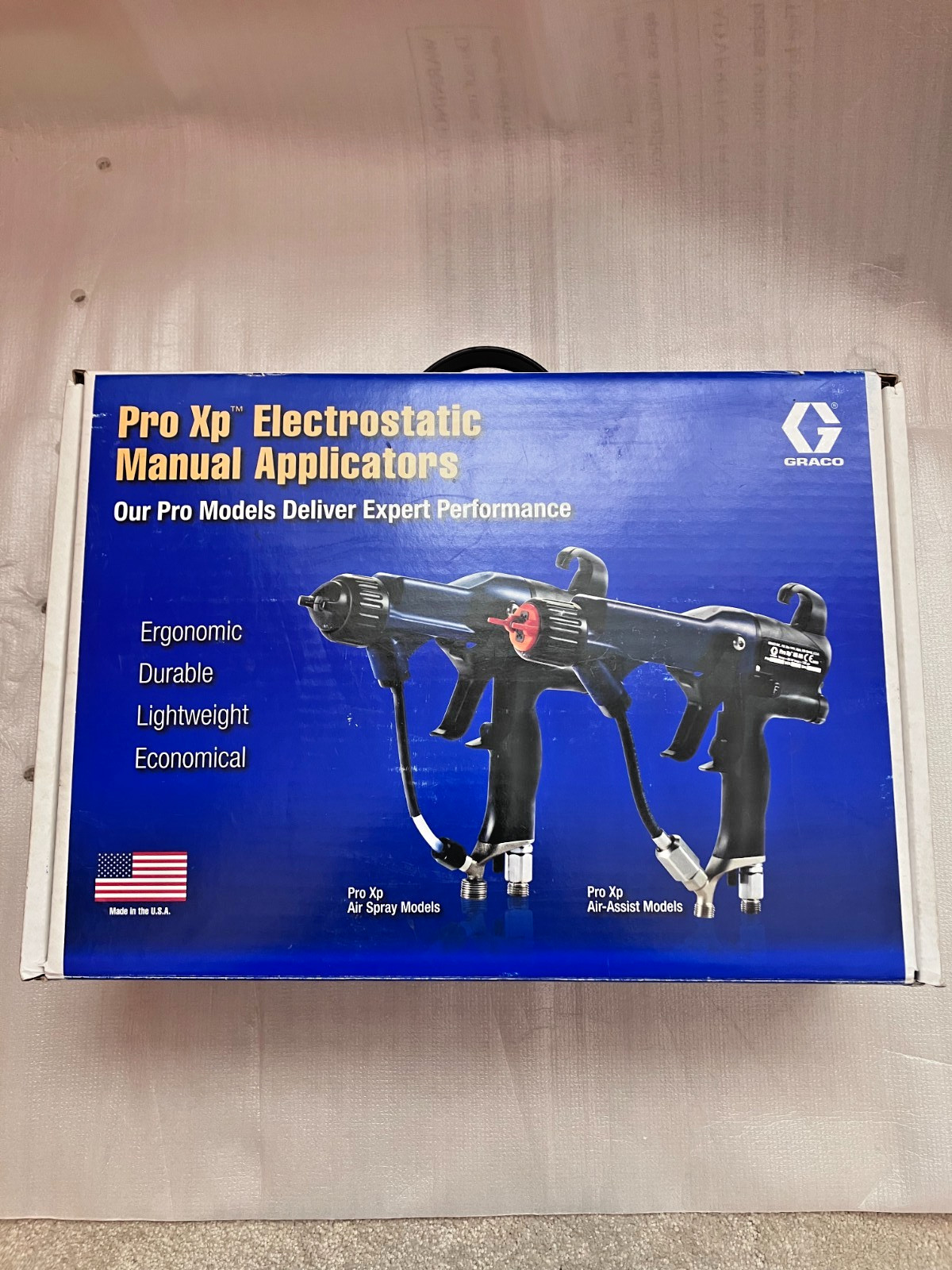 Brand new Graco Pro XP 85 KV electrostatic spray gun with 1.5mm 24N477 nozzle