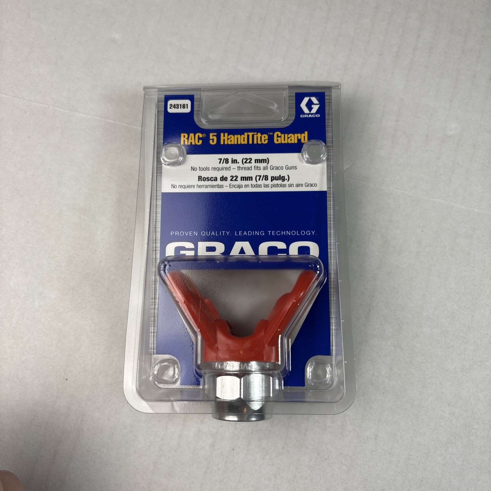 NEW Graco 243161 Org RAC 5 Guard Paint GUN Tip Holder 7/8″ Threads