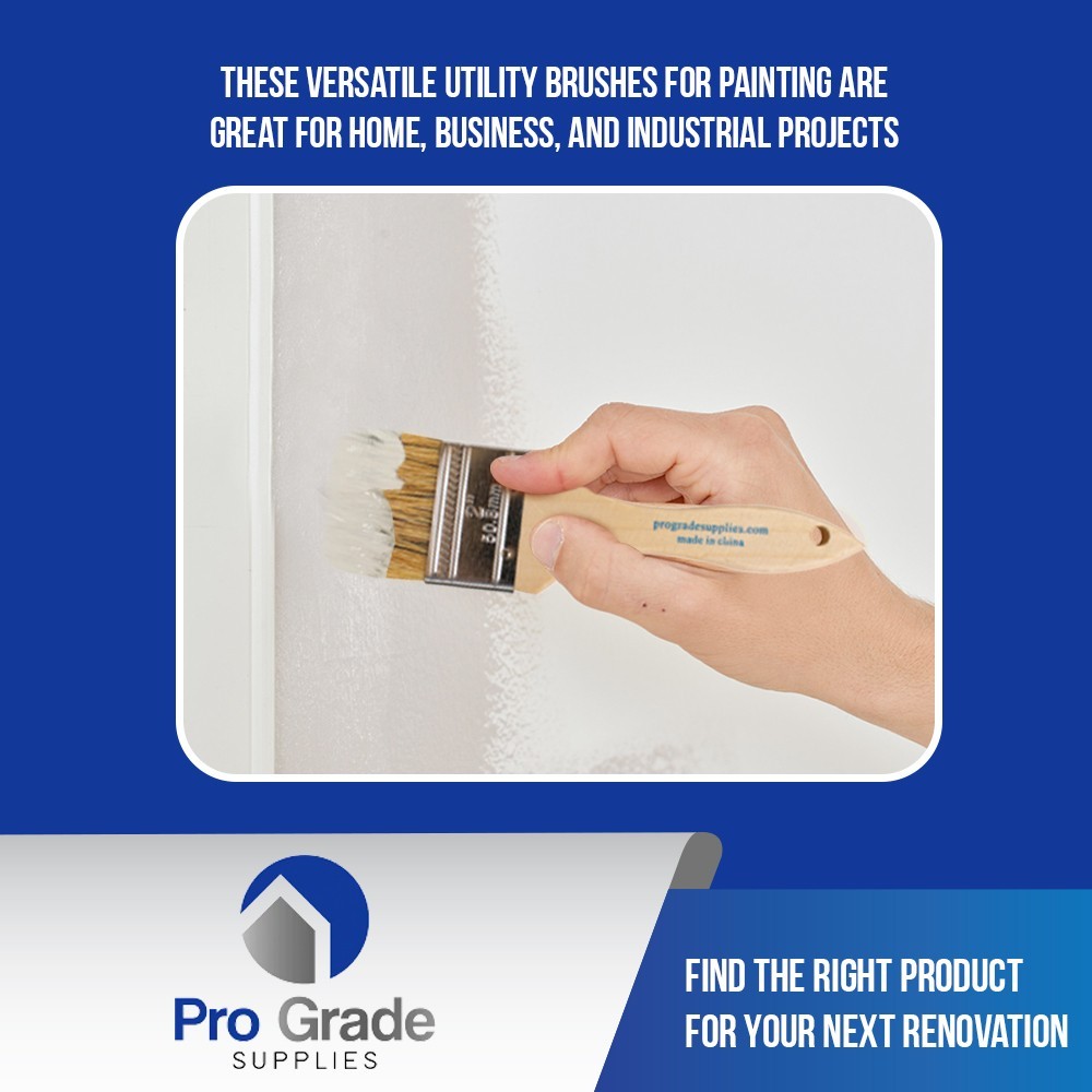 Pro Grade – Chip Brush – Paint Brush Set – 24 Pack – Natural China Bristle