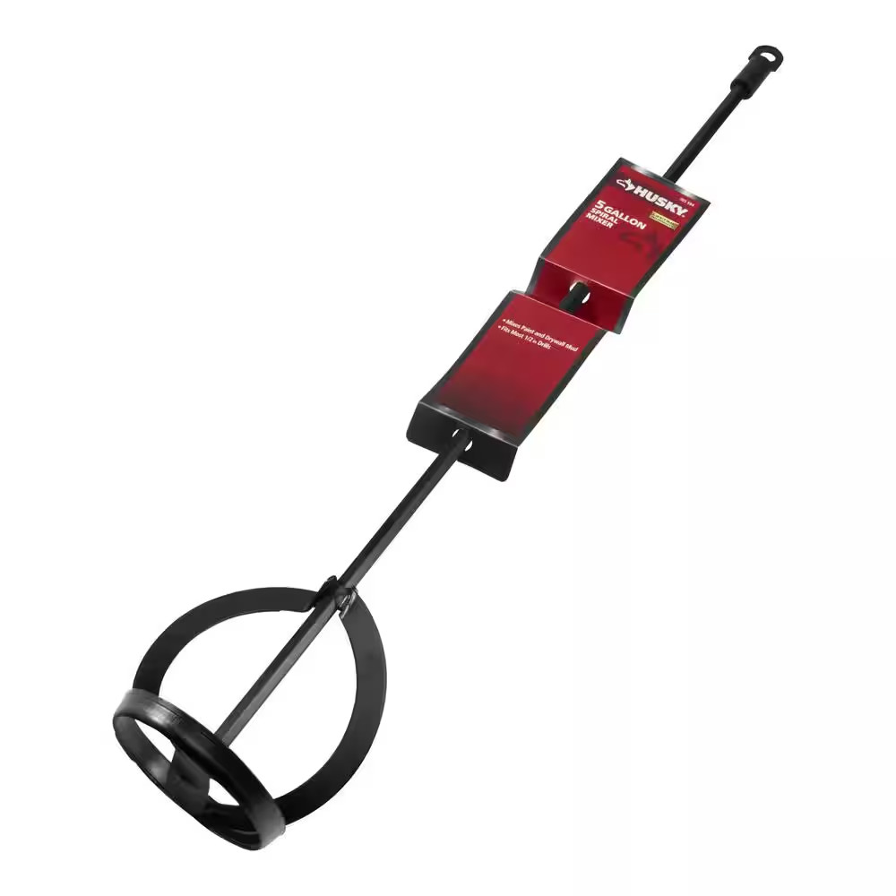 NEW 23-in Spiral Steel Mixer – Heavy-Duty, 5-Gal+ Drill-Ready Compound & Paint