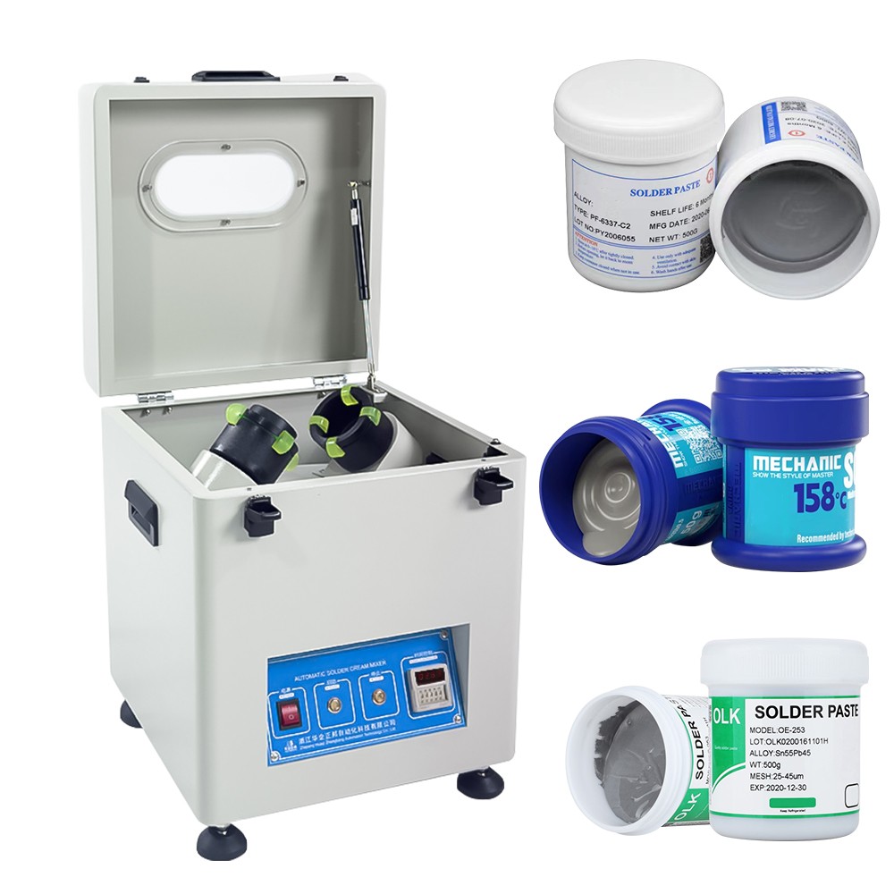 Solder Paste Mixer 0-500g*2tanks Planetary Centrifugal Mixer Mixing Equipment