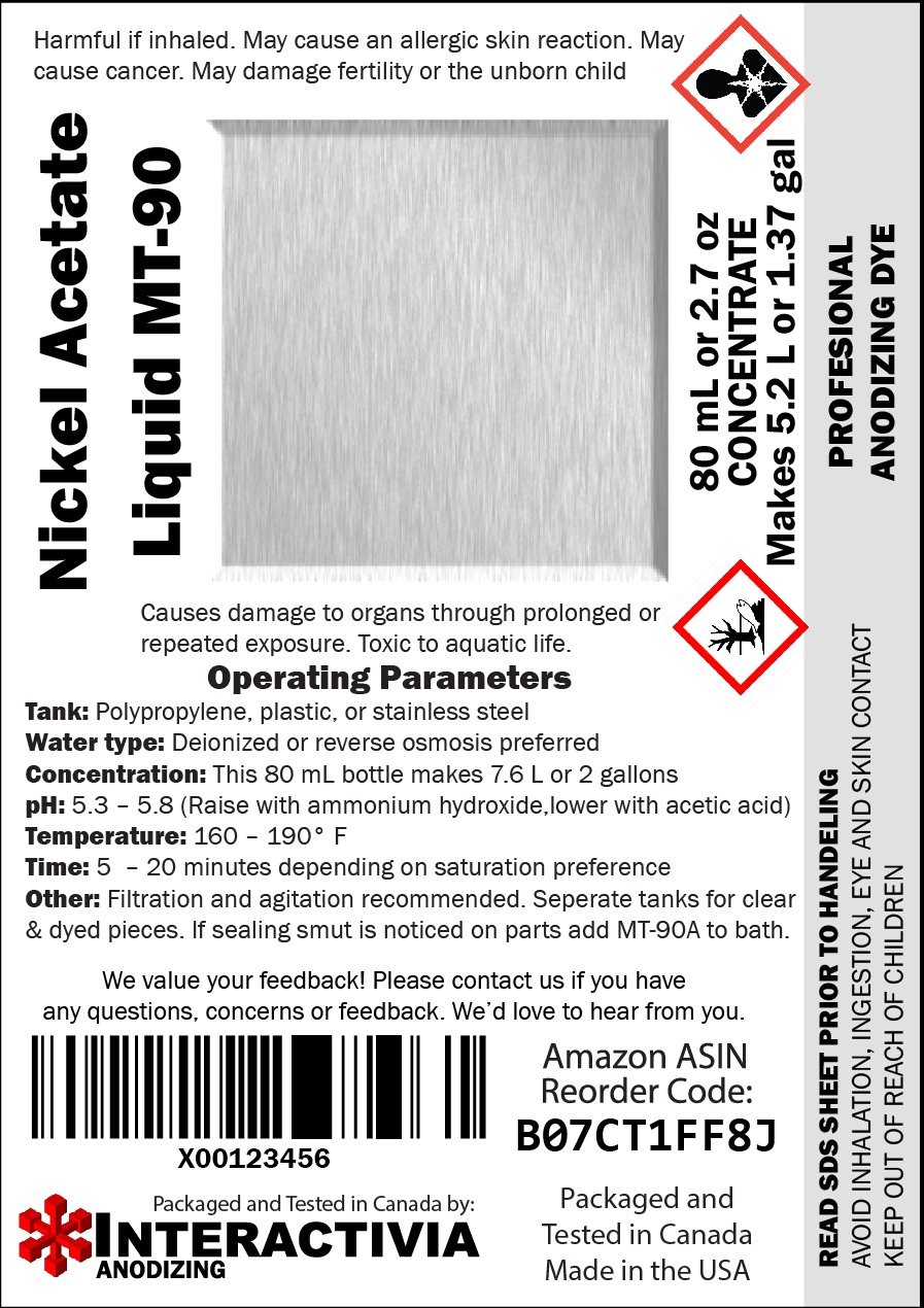 Aluminum Anodizing Pigment Dye Sealer MT-90 – Liquid Nickel Acetate Green