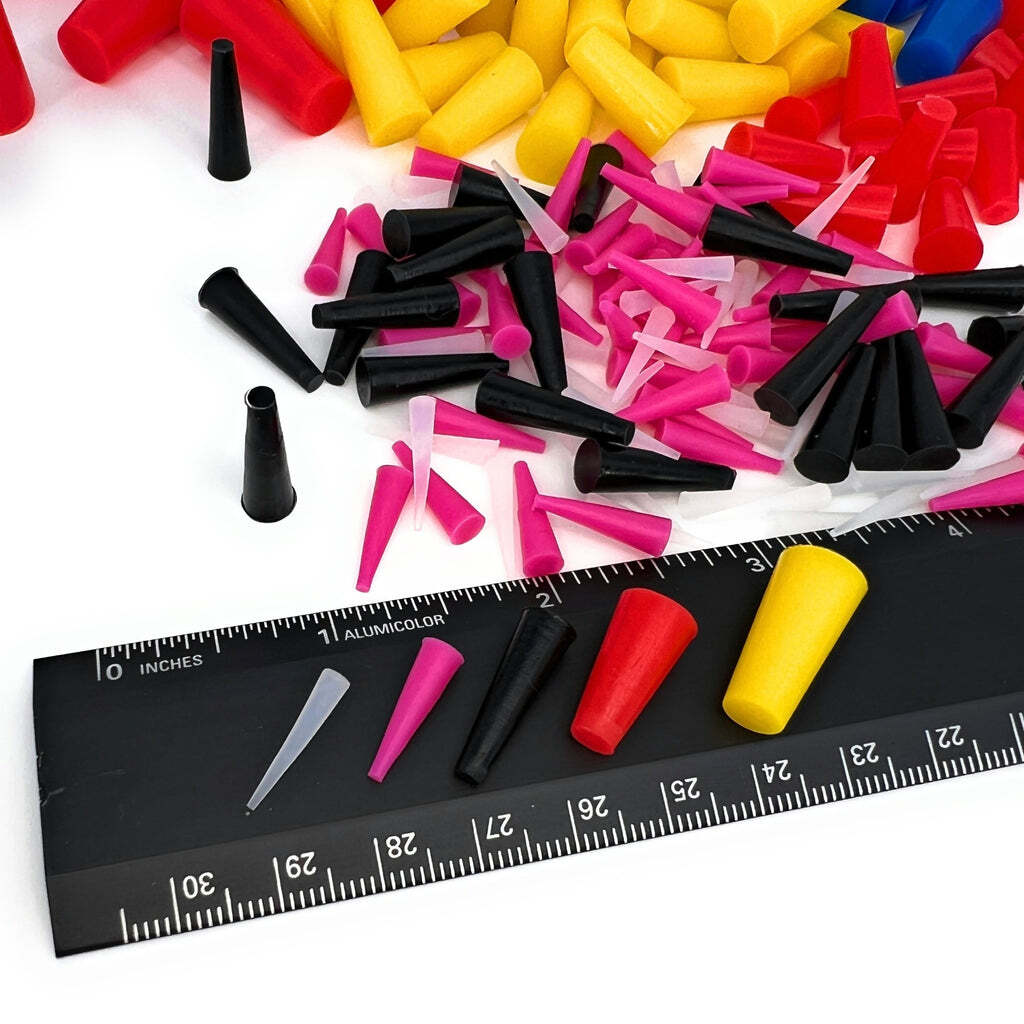 High Temp Masking Supply 235 Piece Silicone Rubber Plug Set – 1/32″ to 1″ Range