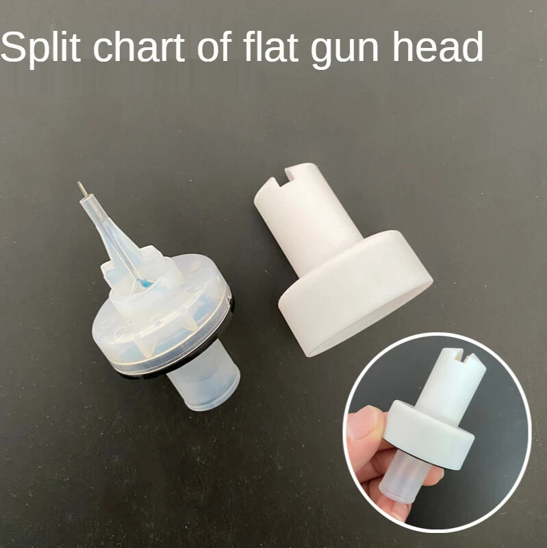 8PCS Flat Nozzle Electrode Needle Powder Spray Gun Head Spraying Accessories