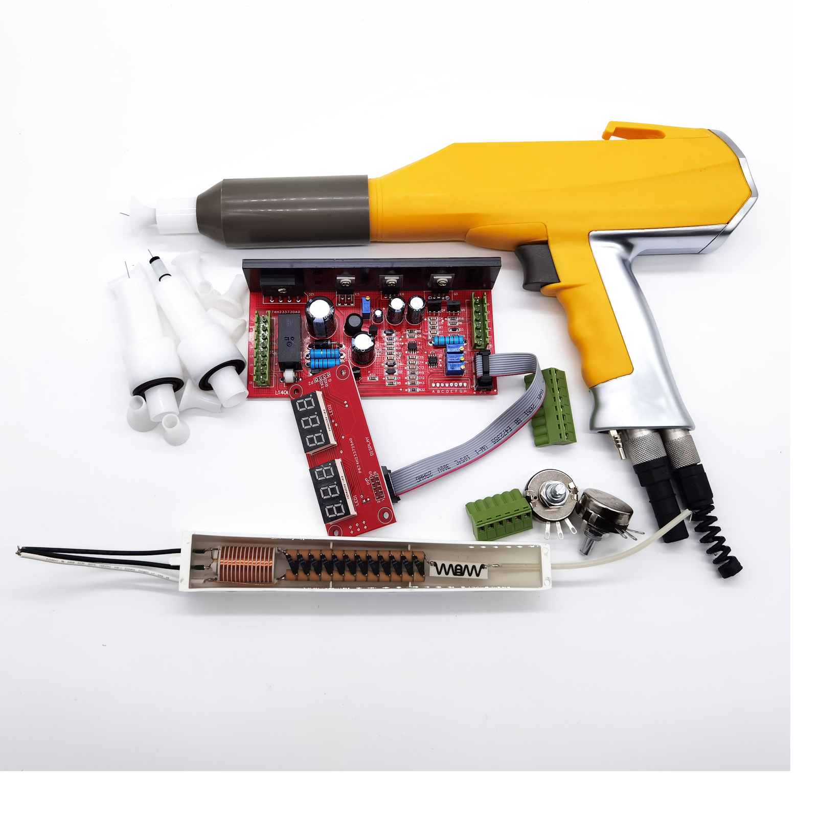Whole Set Digital Manual Electrostatic Powder Coating Spray Gun System for GM02