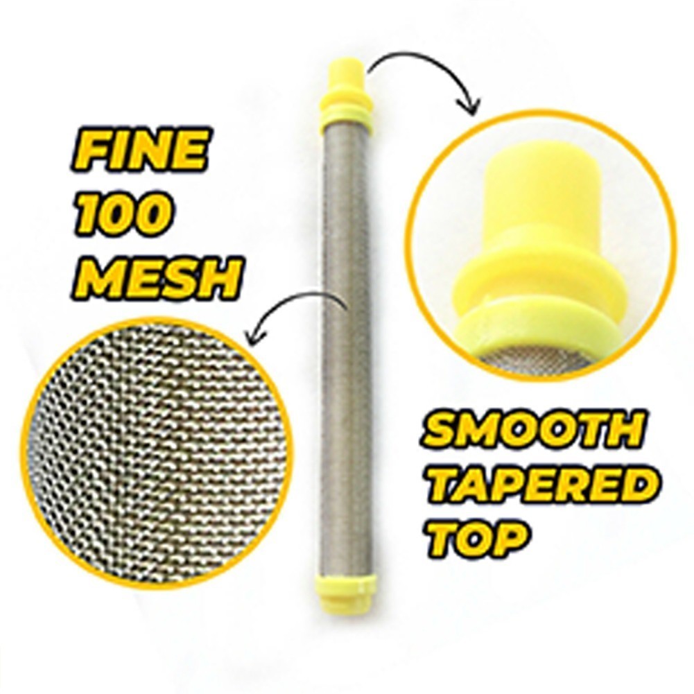 10pcs 100Mesh Airless Spray Tool Fine Filters Insert Stainless Steel Replacement