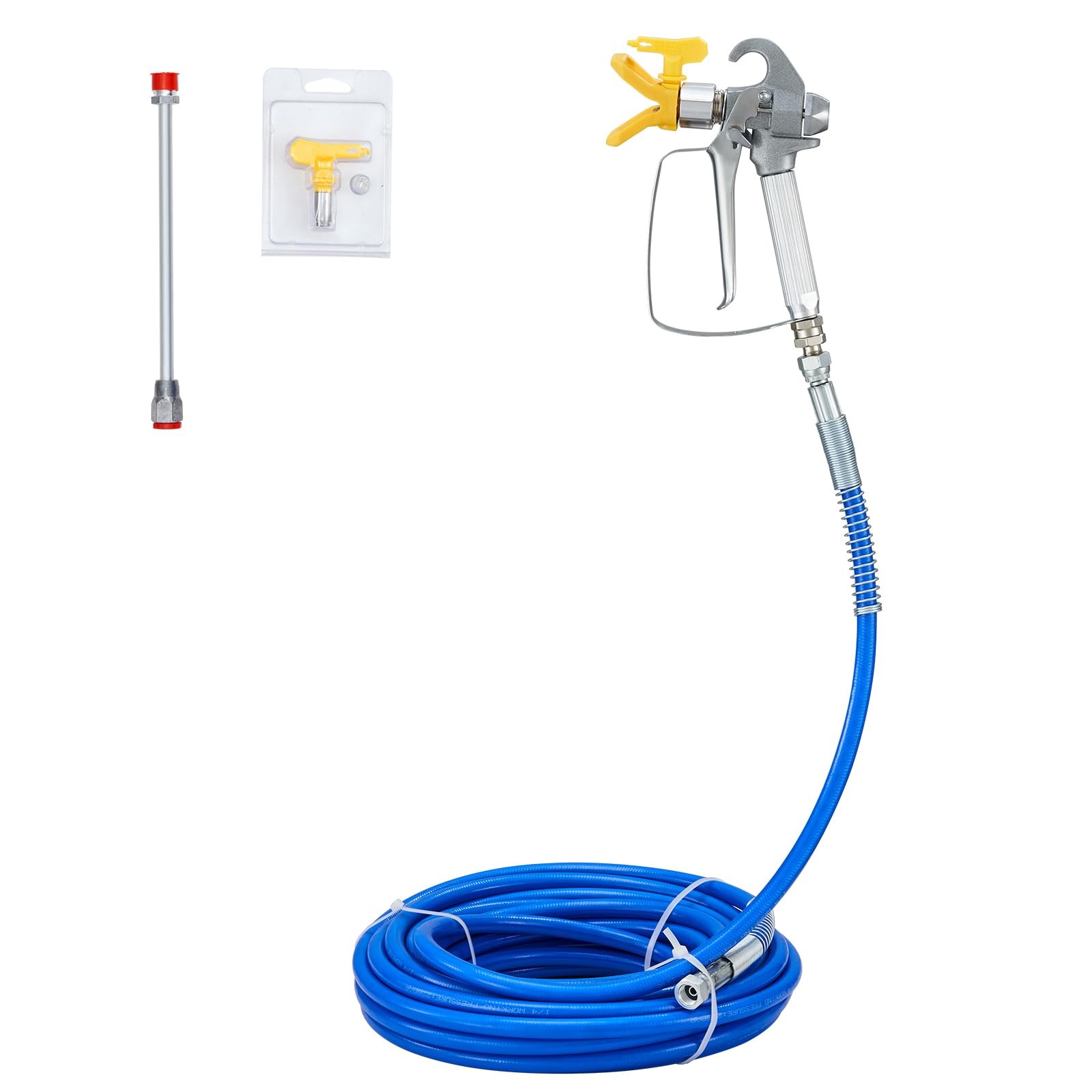 VEVOR Airless Paint Spray Hose Kit, 50ft, 3600 psi High Pressure Fiber Tube with
