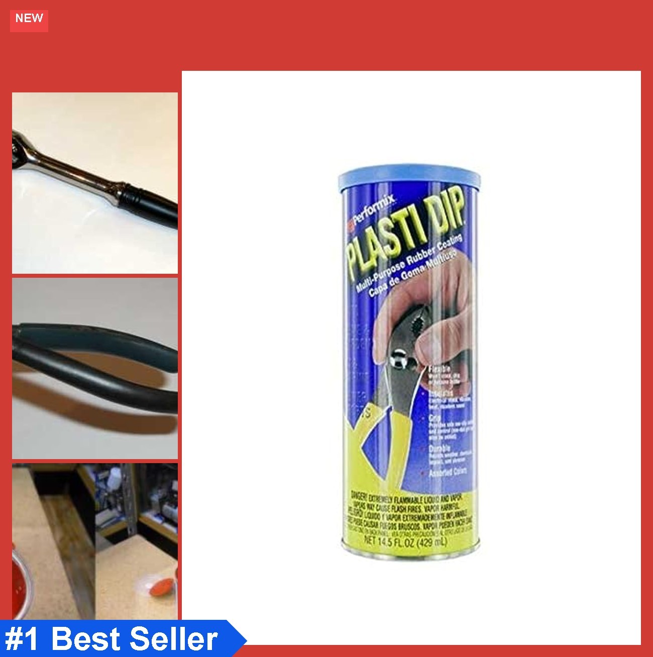 Blue Dip Coating 14.5 Oz Aerosol Can Automotive Corrosion Protection Flexible