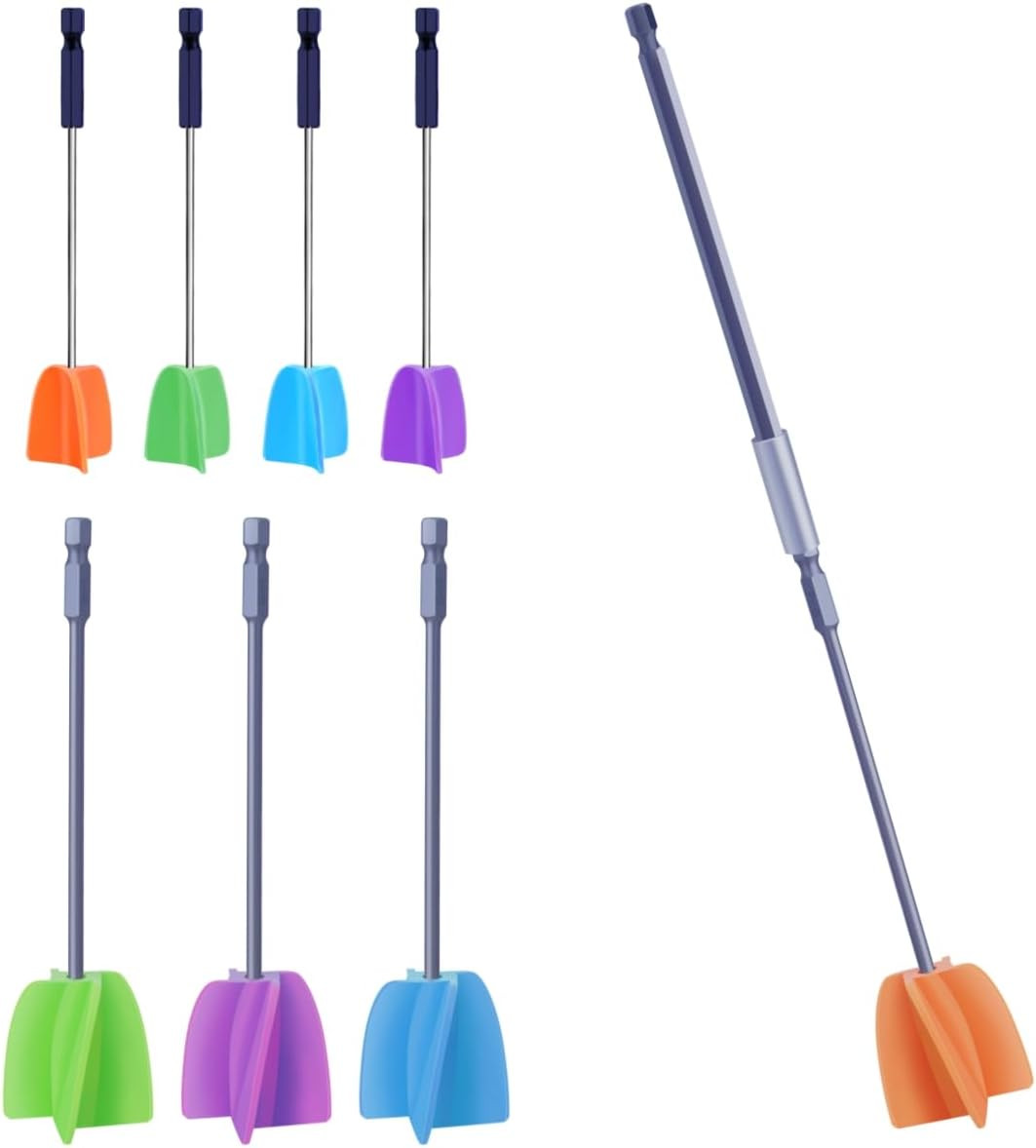 3 Sizes/6 Pack Paint Mixer,11.8 Inch, 1 Gallon Paint Mixer for Drill, Resin Mixe