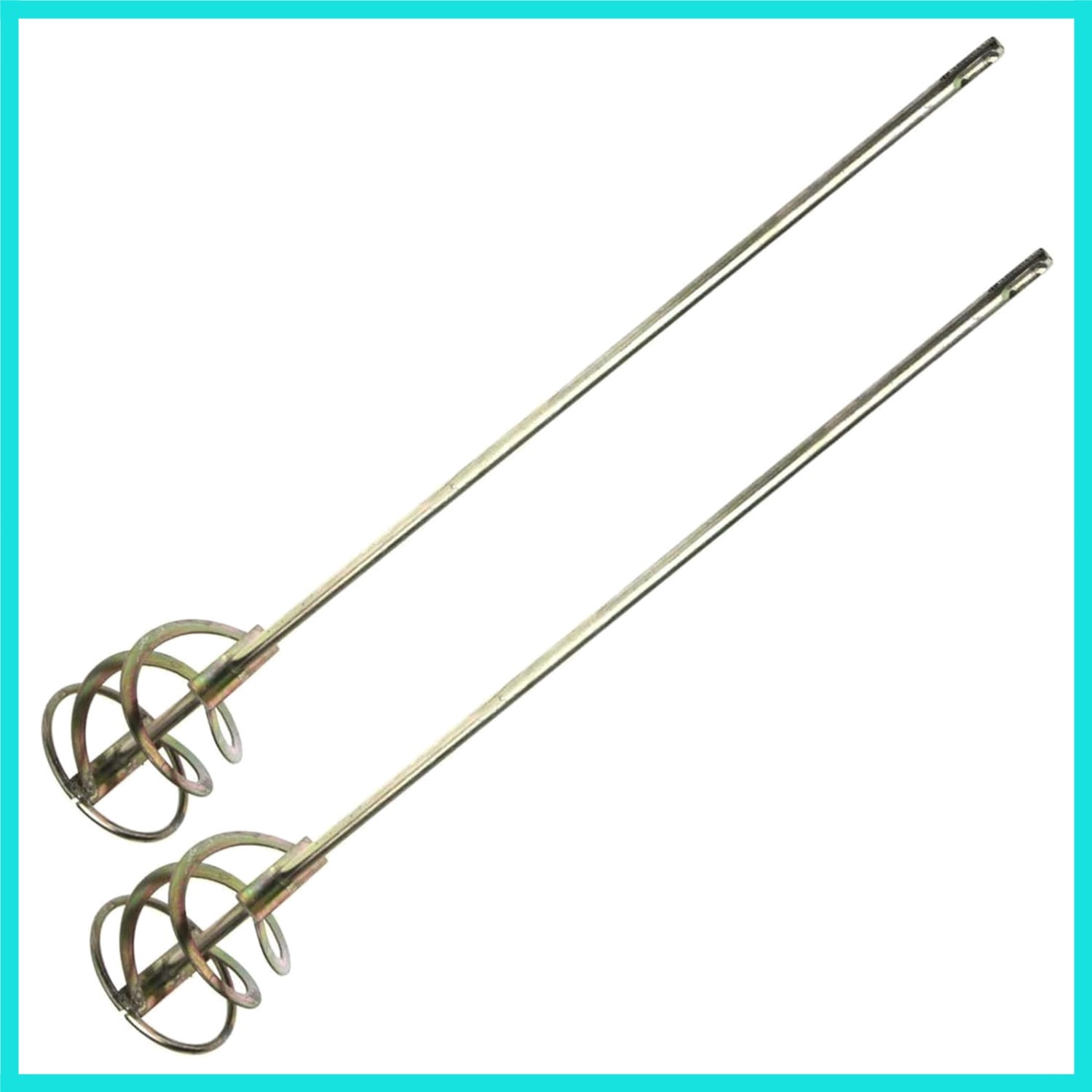Pair of SDS Spiral Mixing Paddle Paint and Mud Mixer Mixer Whisk for Drill in…