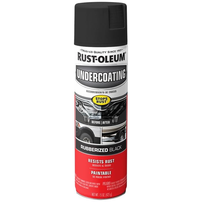 Rust Oleum Automotive Rubberized Undercoating Spray Pack of 6 15 Ounce Cans