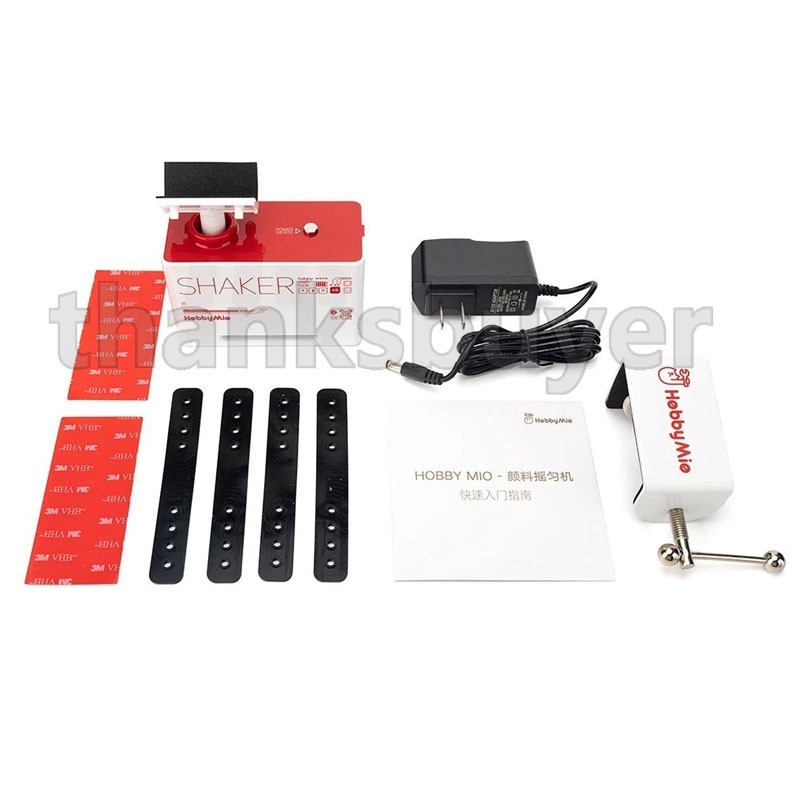 HOBBY-MIO Pigment Shaker w/ Metal Mount Compatible with 50/100/18/100/170/330ML