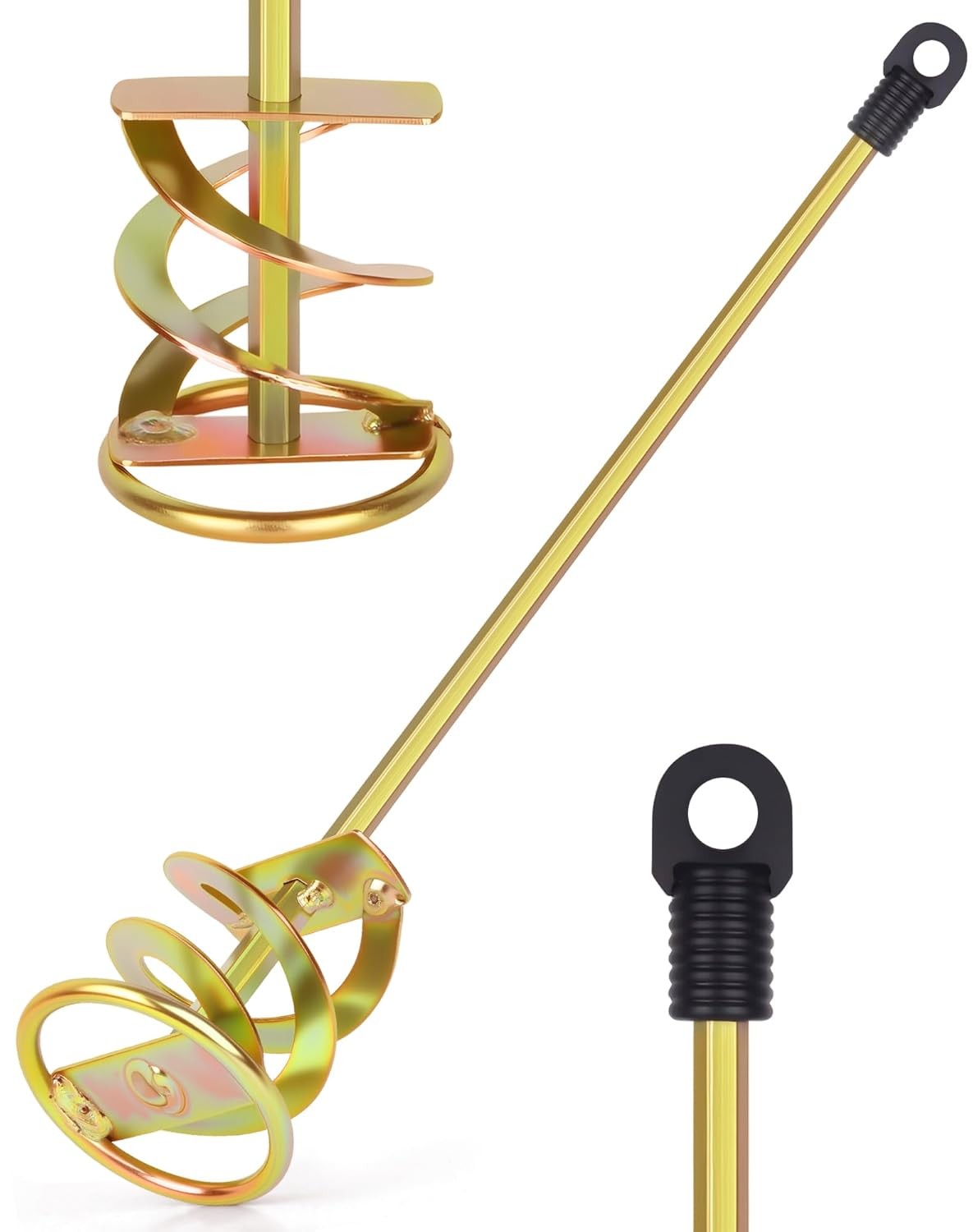 Rust Free Paint Mixer for Drill, Zinc Plated Paint Stirrer, 1-5 Gallon Paint