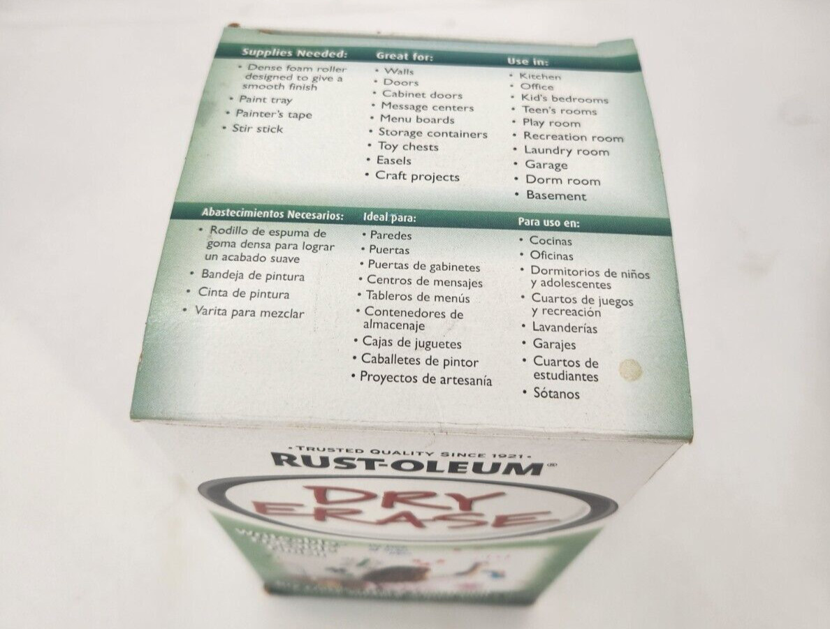 RUST-OLEUM DRY ERASE- WRITABLE/ERASABLE WHITE FINISH 16floz #241140