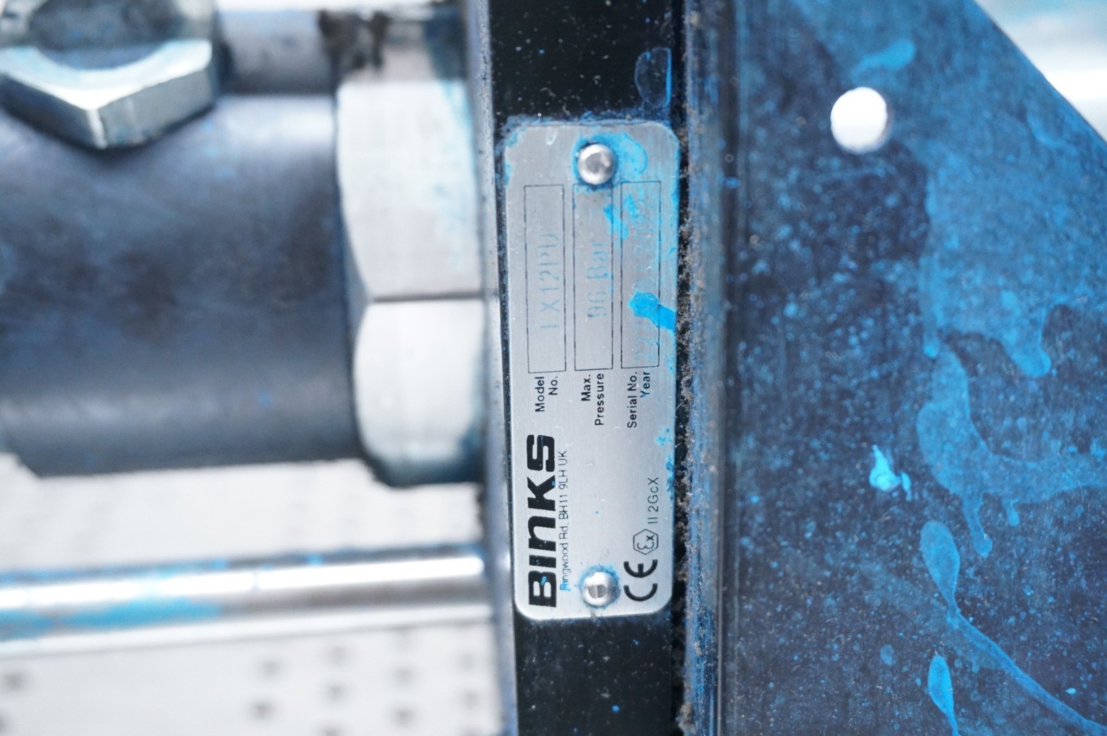 BINKS FX12PU pump manufactured in 2022 AX85S removed from Ransflow