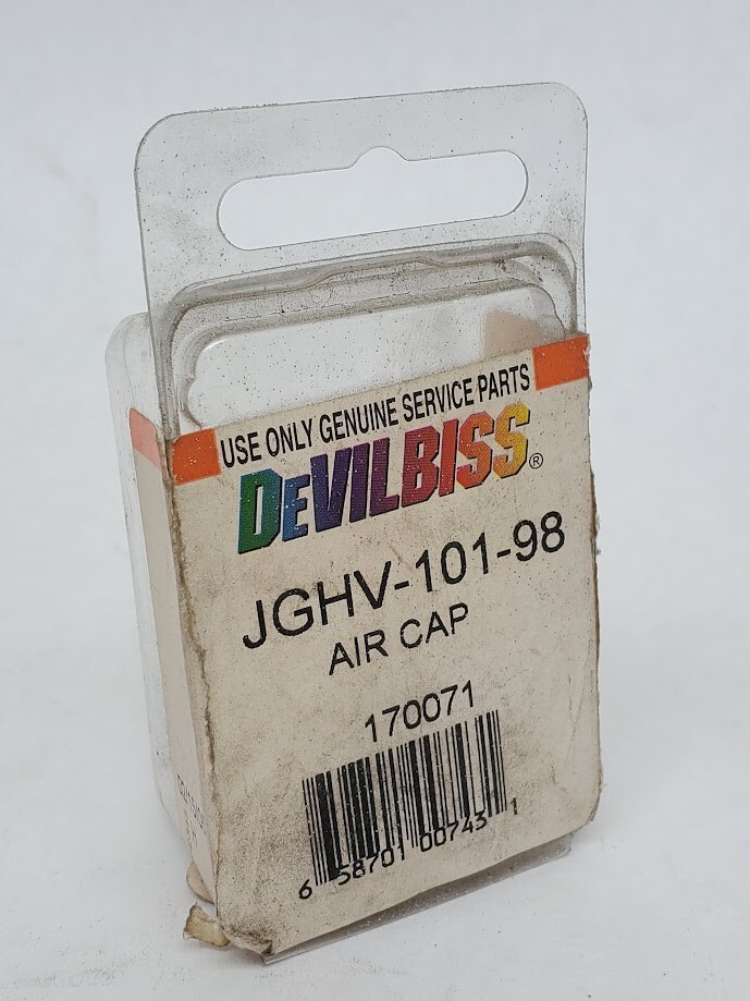 NEW IN BOX – DEVILBISS JGHV-101-98 170071 SILVER Stainless Steel AIR CAP (HR)