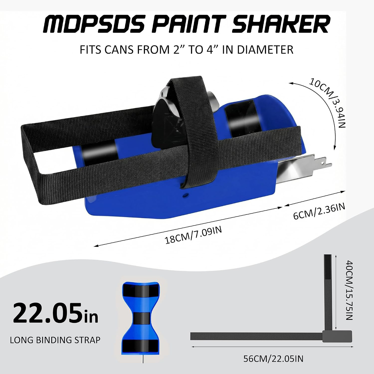 Spray Paint Shaker for Reciprocating Saw, Spray Can Shaker with One-Click Adjust
