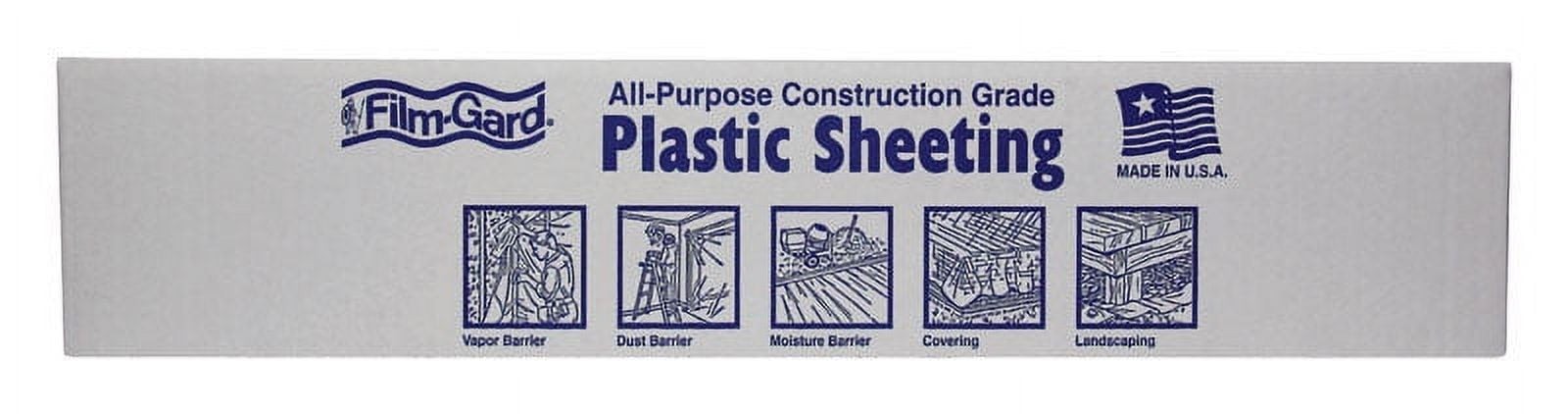 BERRY PLASTICS CORP CK408 8×100 4Mil Clear Film Plastic Sheeting