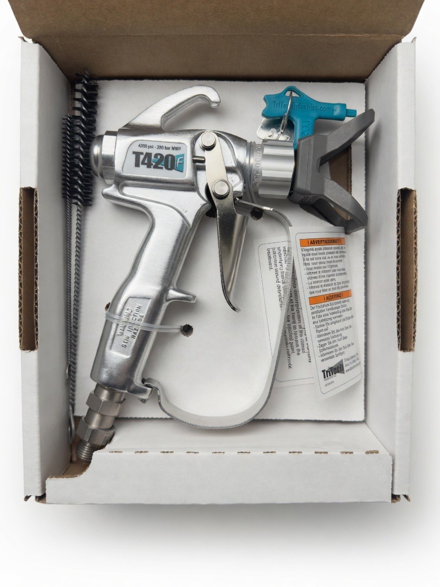 TriTech T420F Professional Airless Spray Gun – New in Box(Complete Kit) 4200 PSI
