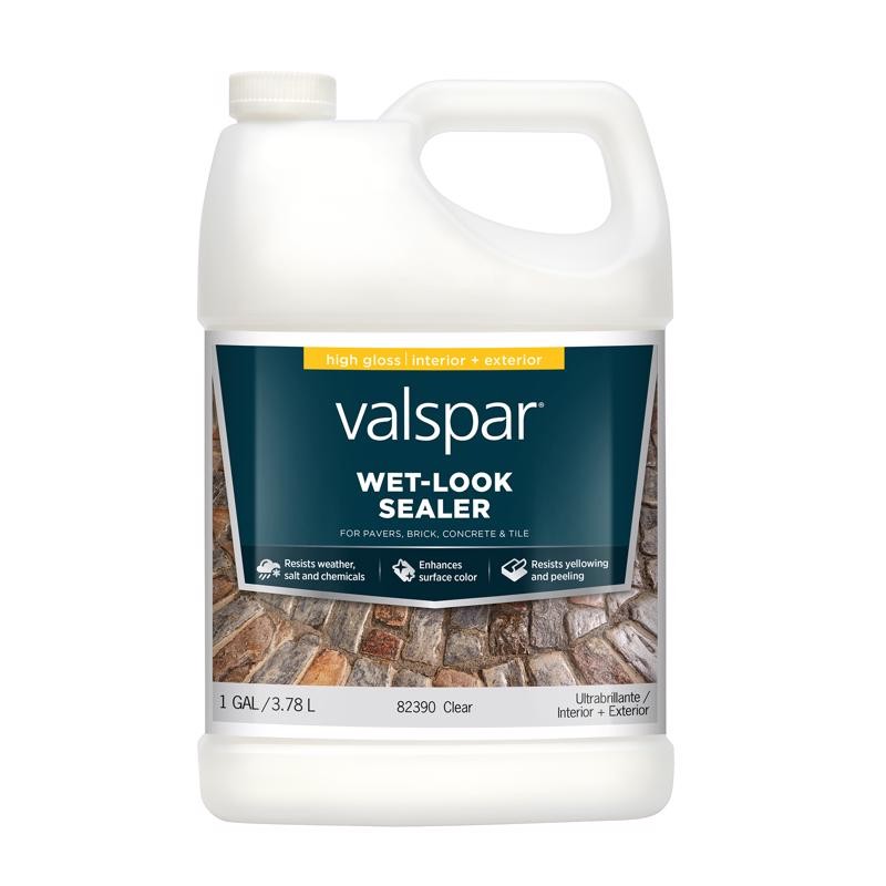 Valspar 024.0082390.007 Clear Acrylic Concrete Sealer 1 gal. (Pack of 4)