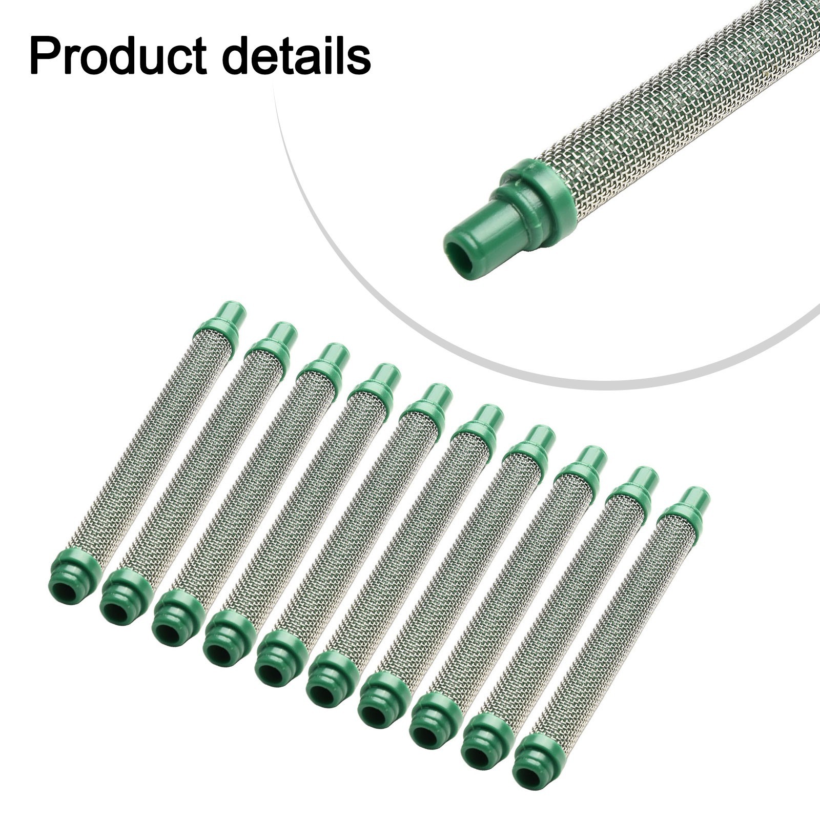 304 Stainless Steel Filter Insert for Airless Spray Tools 30Mesh Set of 10