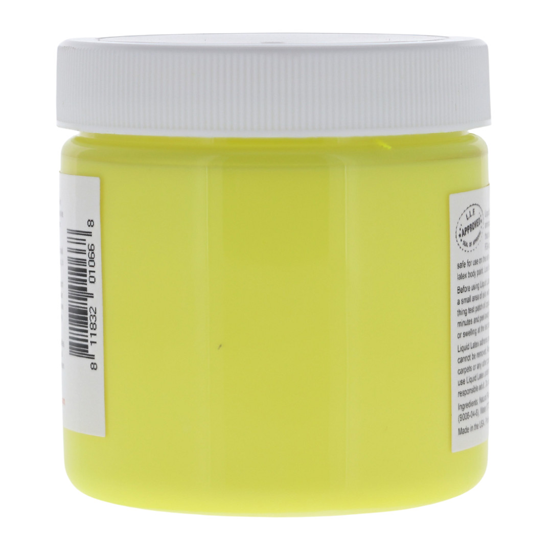 Fluorescent Yellow Liquid Latex Body Paint – 4 oz GLOWS UNDER BLACK LIGHT!