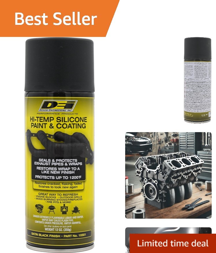 Extreme-Heat Silicone Coating Spray for Exhaust & Metal Surfaces