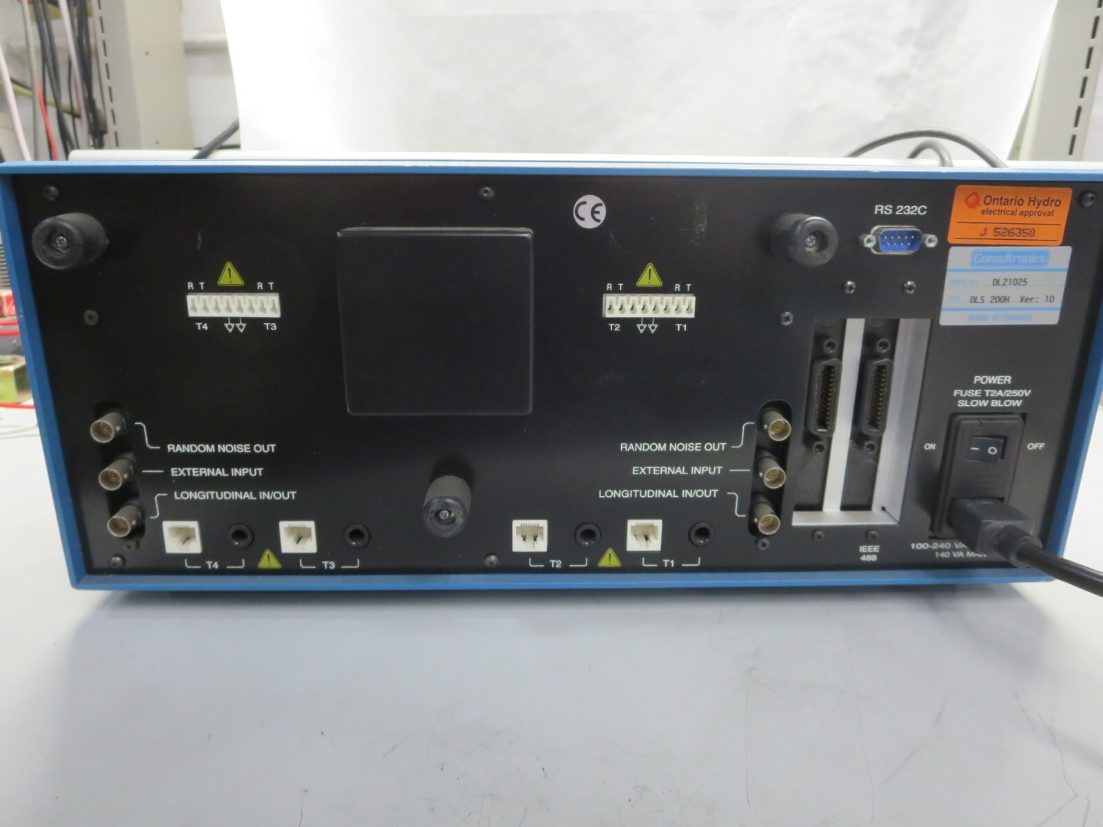 Consultronics, DLS200H, Ver: 10, Wireline Simulator, 100-240 VAC, 50-60 HZ