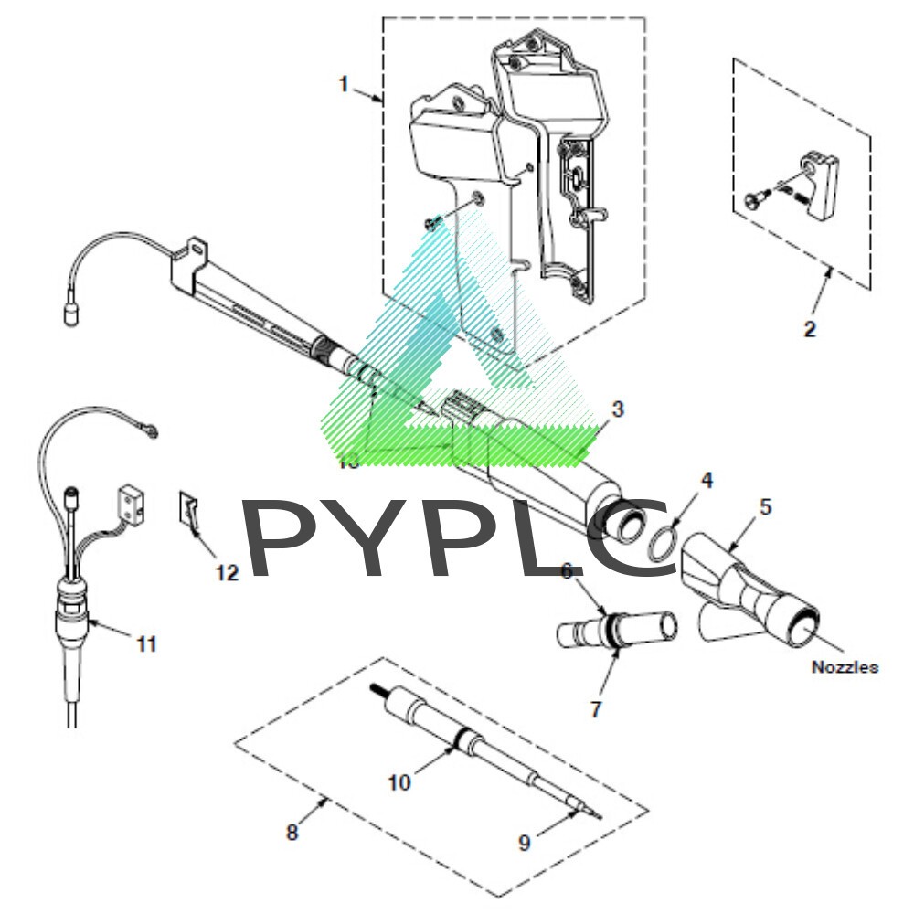 134376 Versa-Spray II Automatic Powder Spray Guns Resistor Holder Spare Parts