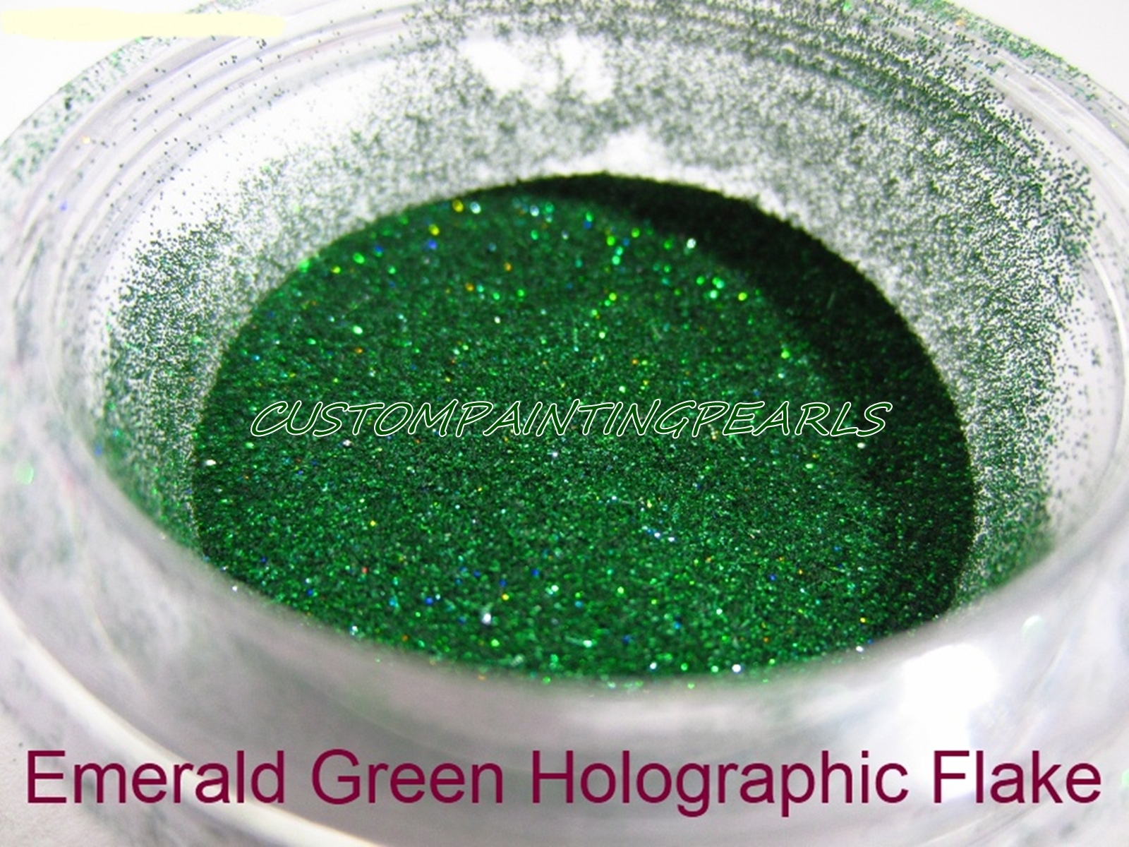 25g Emerald Green flake .004″ auto paint clearcoat