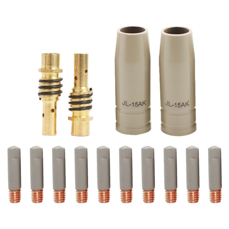 14Pcs 15AK Coating Protections Nozzle Welding Slag Airless Gas Protective Sleeve