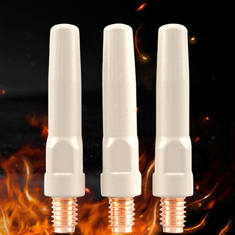 2Pcs/Set 15AK Welding Contact Tips New Coating Protect 25mm M6 Gas Nozzle Tip