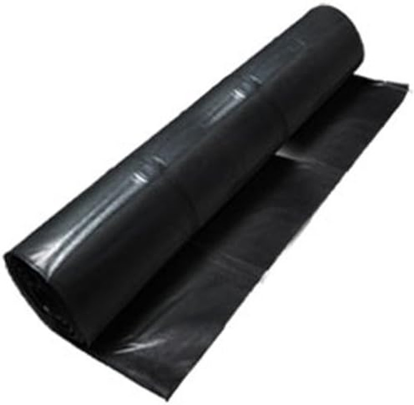 Durable 10 Mil Black Polyethylene Sheeting 20′ x 100′ for Versatile Use