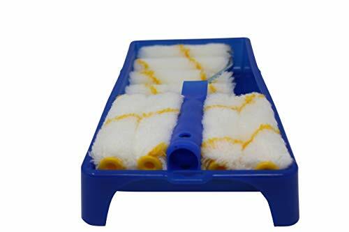 Paint Roller Tool Kit Painting Set Mini Plastic Paint Tray Set,Microfiber Roller